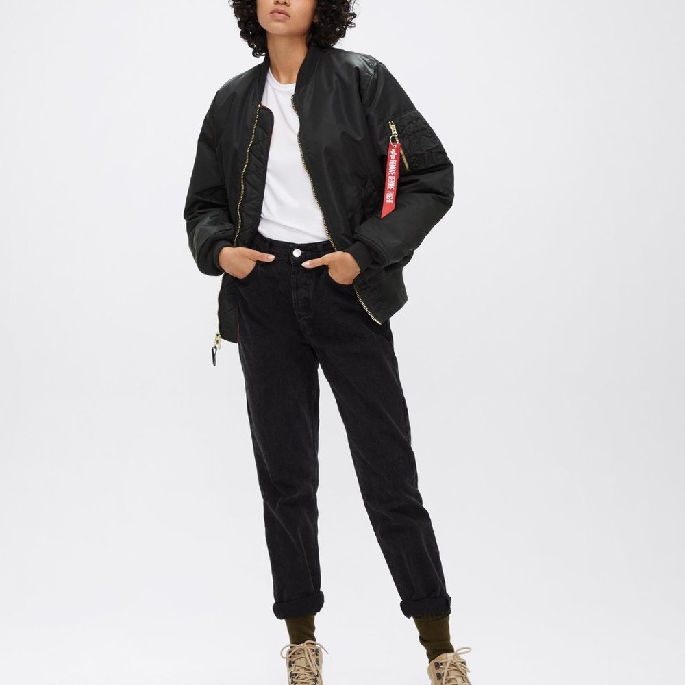 NWT Alpha Industries MA-1 Flight Jacket (Black, S)